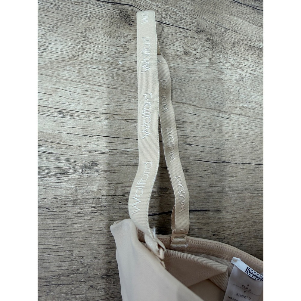 Wolford 535806M Nude Shapewear Bodysuit Molded Underwire Cup D Size S - Picture 3 of 7